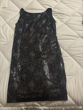 Robert Louis Black Sequin Sheath Dress